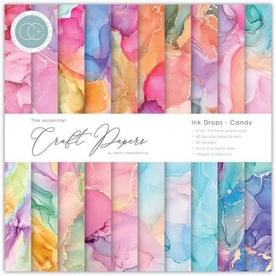 Craft Consortium Designpapier - Ink Drops Candy Paper Pad